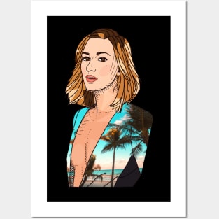 Palm Tree Jacket Kat Posters and Art